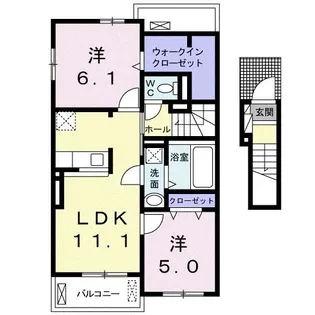 クレアI【2階】の間取り