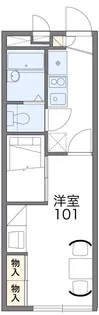 レオパレスアクアII【1階】の間取り