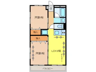 ピアチェーレ江南【2階】の間取り