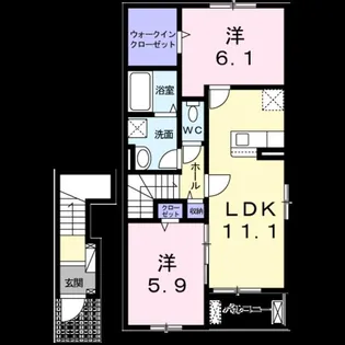 メゾンド・ジュン【2階】の間取り