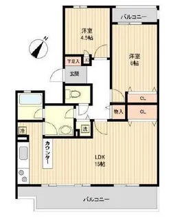 セレーノ大宮【3階】の間取り