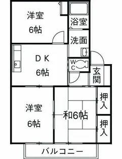 サニーコート日立【1階】の間取り
