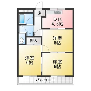 テピカルイブ【4階】の間取り