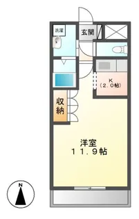 クローバーハウスC【1階】の間取り