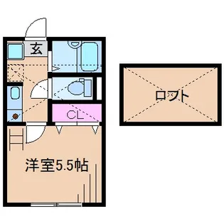 カシータ菊名【2階】の間取り
