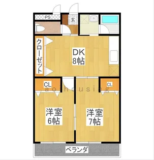 ラ・セゾン大貫【3階】の間取り