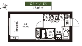 レピュア駒込レジデンス【1階】の間取り