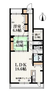 BORIKI しゃくじい公園 南棟【1階】の間取り