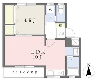 T・Fハイツ弦巻【2階】の間取り