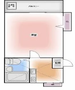 ハイツひらまつ【1階】の間取り