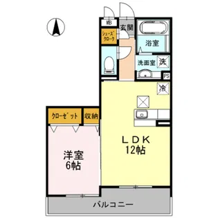 トロアモリール【2階】の間取り