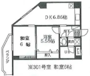 東西ビル【3階】の間取り