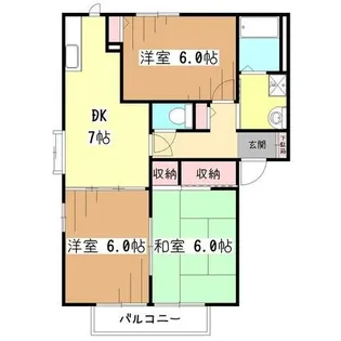 グリーンコーポ【1階】の間取り