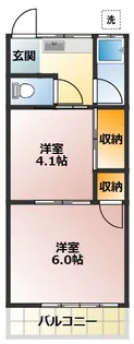 メゾン谷本【1階】の間取り