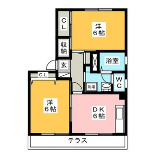 カーサボナール C棟【1階】の間取り