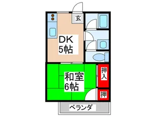 Hills A 438【2階】の間取り