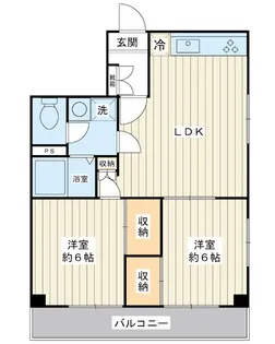 清和浦安マンション【5階】の間取り