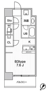 JMFResidence町田【6階】の間取り