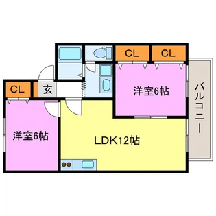 アグリンビレッジ【2階】の間取り