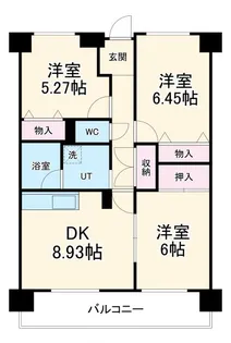 メゾンド鏡島【8階】の間取り