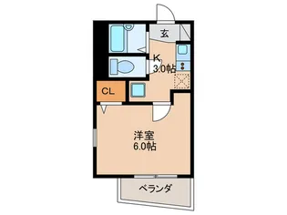 ショコラルージュ田柄【2階】の間取り