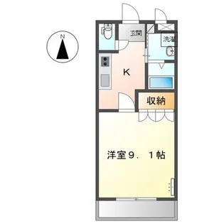 ルミエール香貫【1階】の間取り
