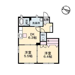 シャーメゾン澪【1階】の間取り