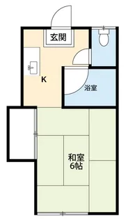ホワイトキャッスル一番館【1階】の間取り