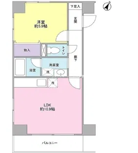 プロスペクト入谷【7階】の間取り