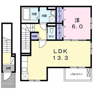 レイワ 峯澤【2階】の間取り