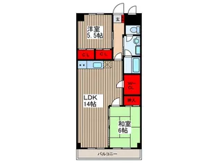 ソレイユ大宮【3階】の間取り