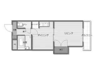 グランドアイ小倉【4階】の間取り