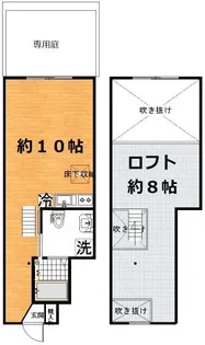 ラカーサ北沢【1階】の間取り