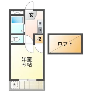 コリーヌ津新町【1階】の間取り