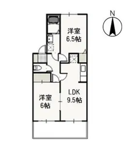 サンシャイン中井 B【1階】の間取り