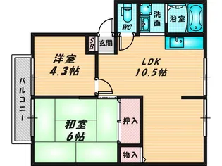 ジョイフルコンフォート【2階】の間取り