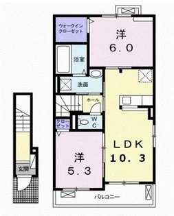 ソフィア A【2階】の間取り