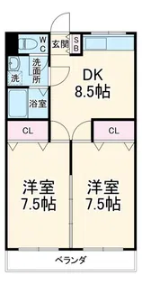 ベルフローラ【1階】の間取り