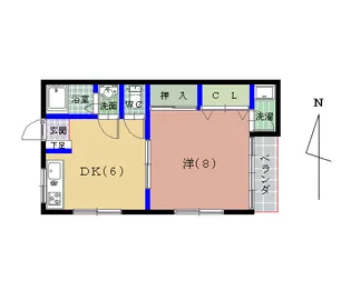フォレストコーポII【2階】の間取り