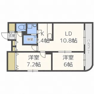 RAPHLES(ラフレス)【3階】の間取り