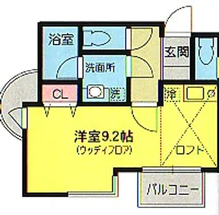 ボザール萩が丘II【1階】の間取り