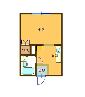 メゾン美光【1階】の間取り