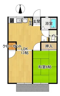 シティハイム第二松村【2階】の間取り