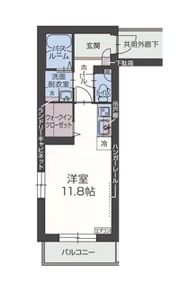 クレール伏見【3階】の間取り
