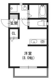 ラフィール香ヶ丘町【3階】の間取り