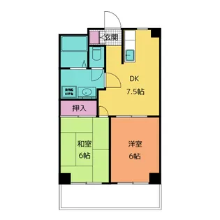 友ビル2号【2階】の間取り