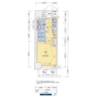 プレサンス海老江ジャルダン【4階】の間取り