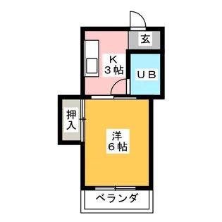 コーポ飛島 A【1階】の間取り