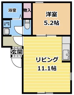 イーグルハイツP無し【2階】の間取り