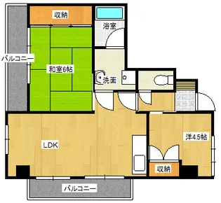 パークマンションアイワ【2階】の間取り